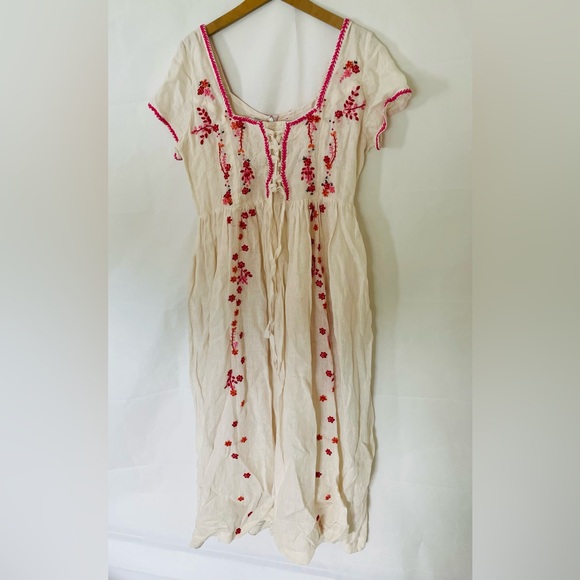 $300 NWOT Anthropologie Tach Raffaella Floral Midi Dress L - Picture 4 of 10